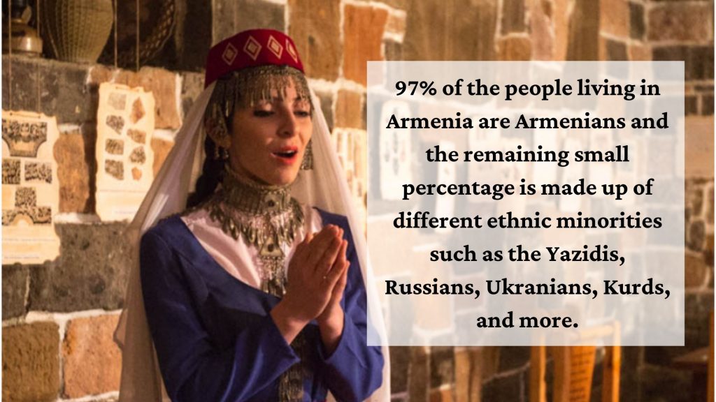 Armenia is one of the only mono ethnic countries in the world.