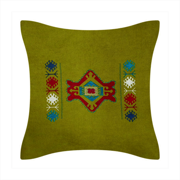 Embroidered pillow covers with old Armenian Tavush rug ornament - Image 7