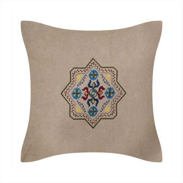 Embroidered pillow covers with old Armenian rug ornament Lori - Image 5
