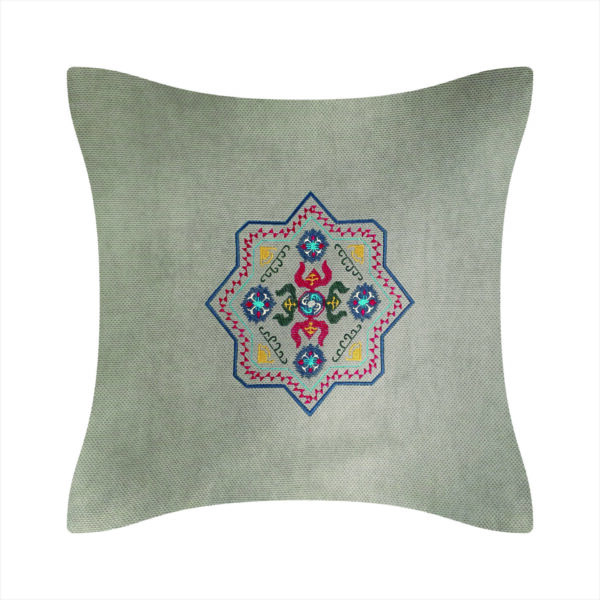 Embroidered pillow covers with old Armenian rug ornament Lori - Image 7