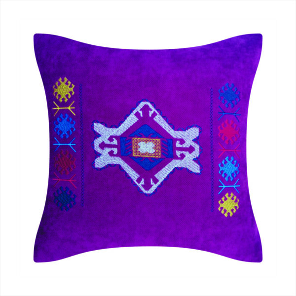 Embroidered pillow covers with old Armenian Tavush rug ornament - Image 3