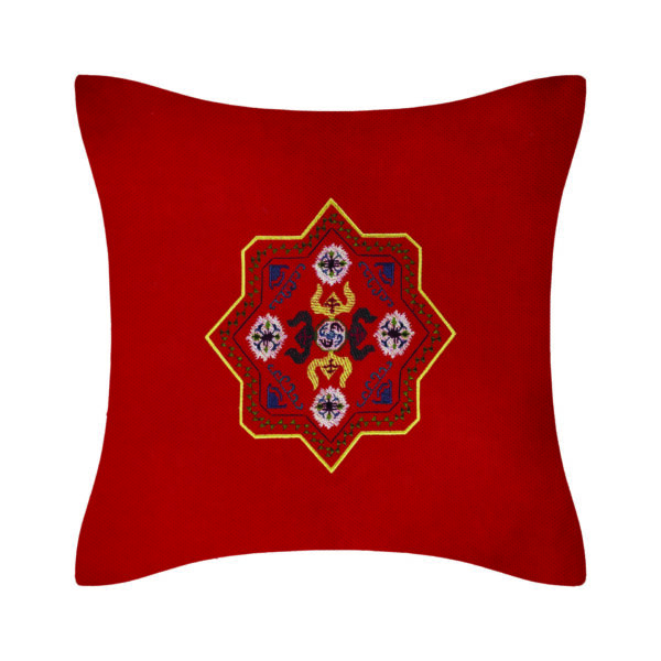 Embroidered pillow covers with old Armenian rug ornament Lori - Image 8