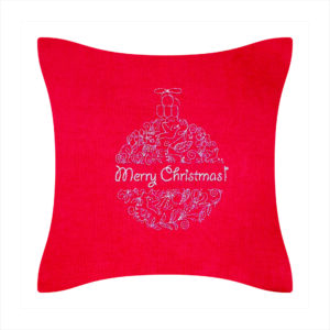 Embroidered pillow covers-Christmas theme