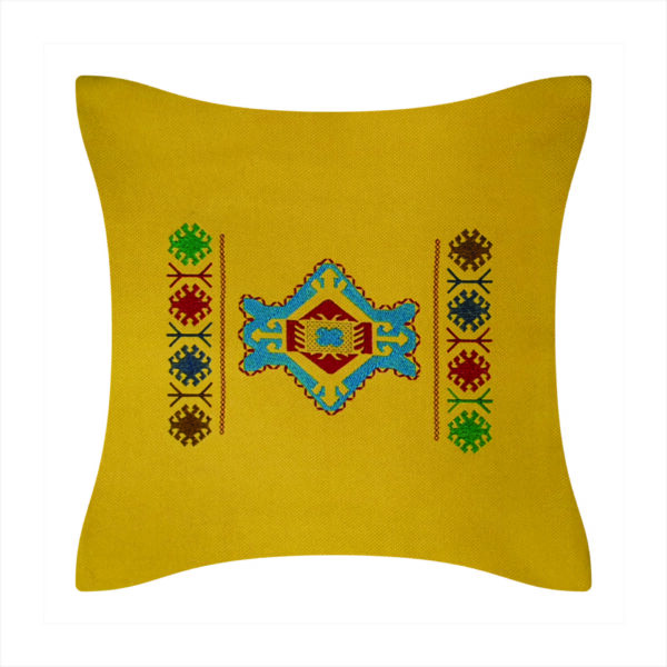Embroidered pillow covers with old Armenian Tavush rug ornament